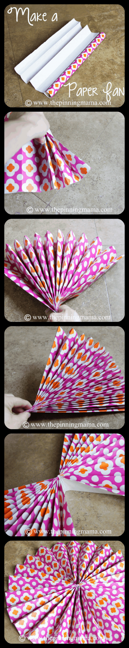 Paper Fan Decorations DIY
 DIY Paper Fan Party Decoration The Pinning Mama