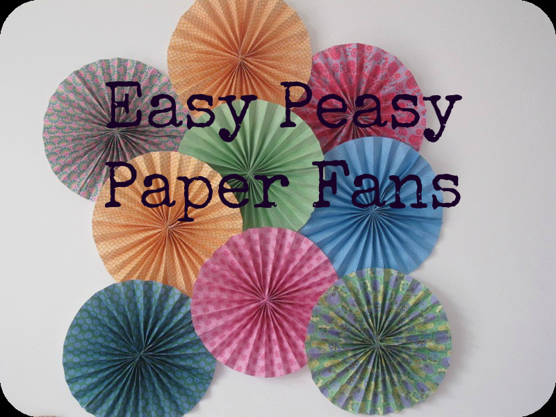 Paper Fan Decorations DIY
 DIY Paper Fans for Less than the cost of a Mars Bar