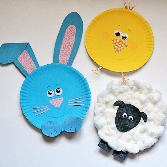 Paper Plate Easter Crafts
 Paper Plate Easter Characters · Kix Cereal