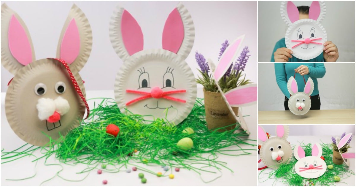 Paper Plate Easter Crafts
 How to Make 3 Easter Bunny Crafts Out of Paper Plates