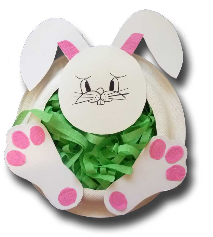 Paper Plate Easter Crafts
 Paper Crafts for Children Paper Plate Easter Bunny Basket