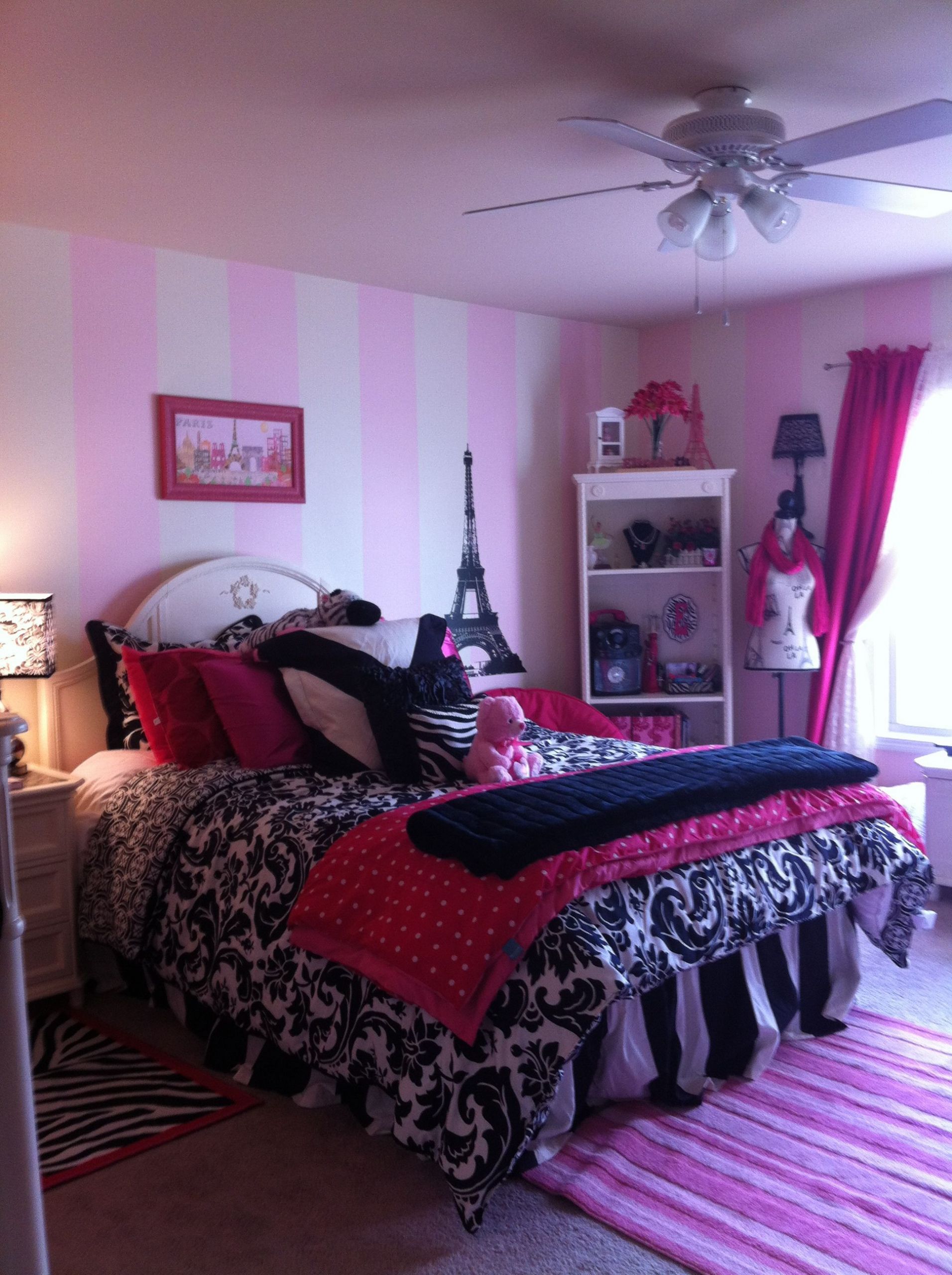 Paris Themed Bedroom Decor Ideas
 Paris room but purples Daughter s room almost plete