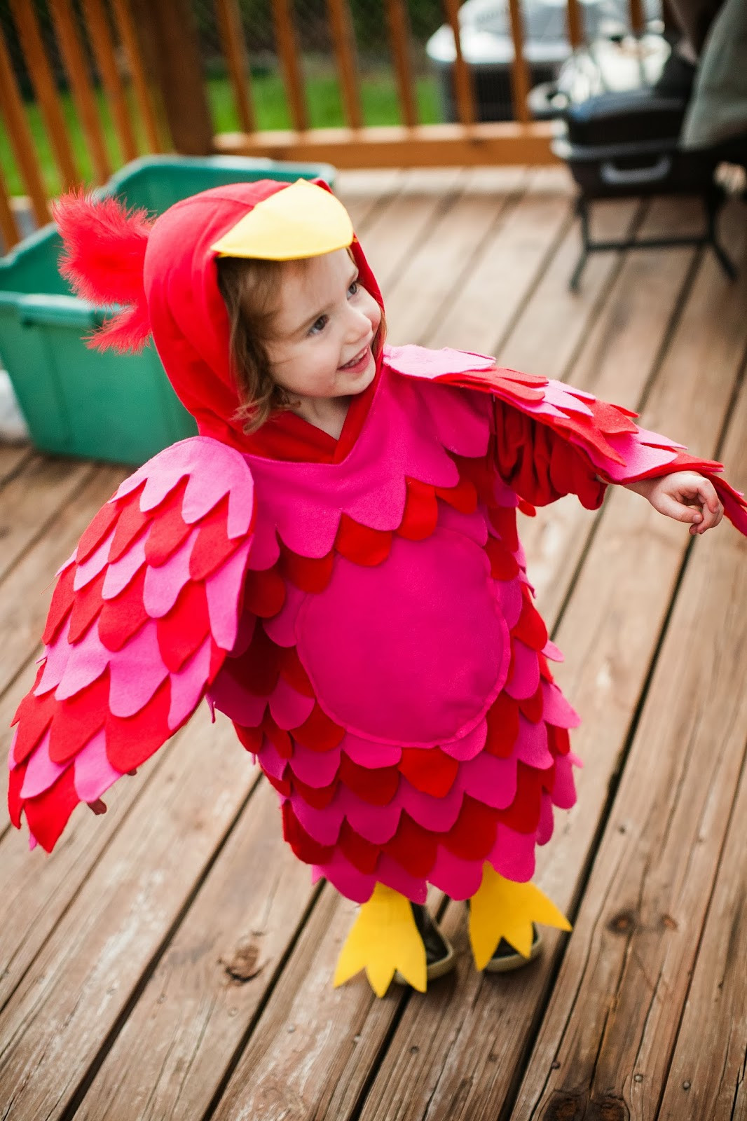 Parrot Costume DIY
 You Are My Licorice Halloween 2013 Baby Bird DIY