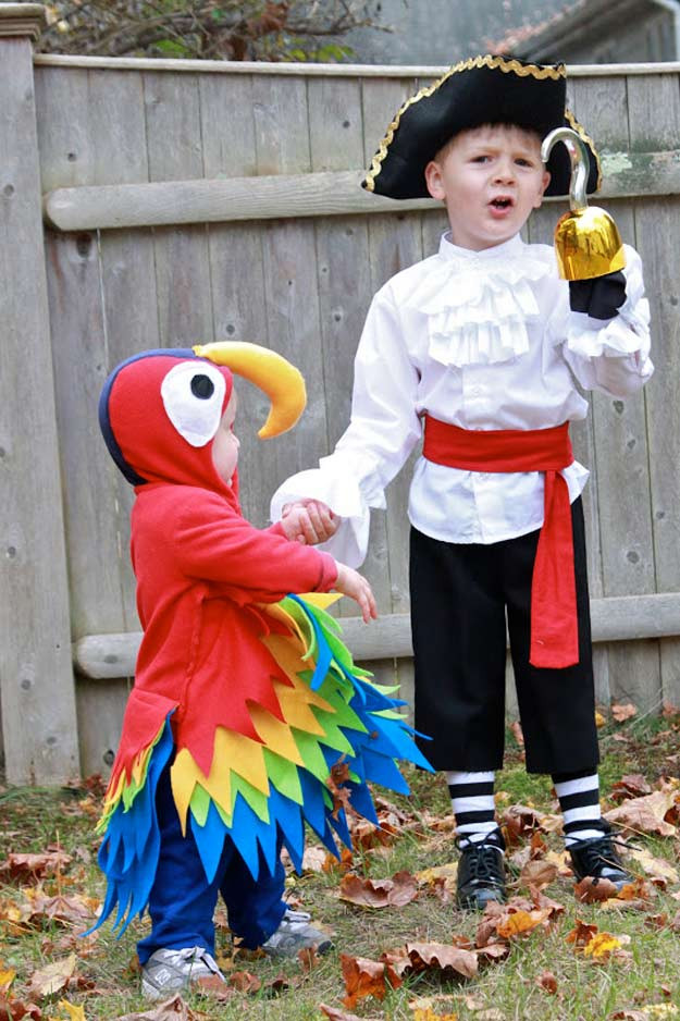 Parrot Costume DIY
 25 Argh tastic DIY Pirate Costume Ideas DIY Ready