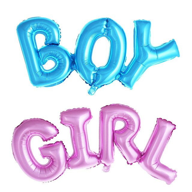 Party City Baby Boy Balloons
 Boy girl connection Letter foil balloons children party