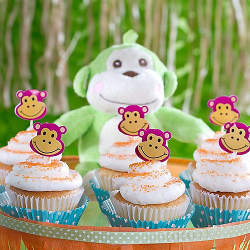 Party City Baby Shower Candy
 Jungle Theme Baby Shower Monkey Cupcakes Idea Party City