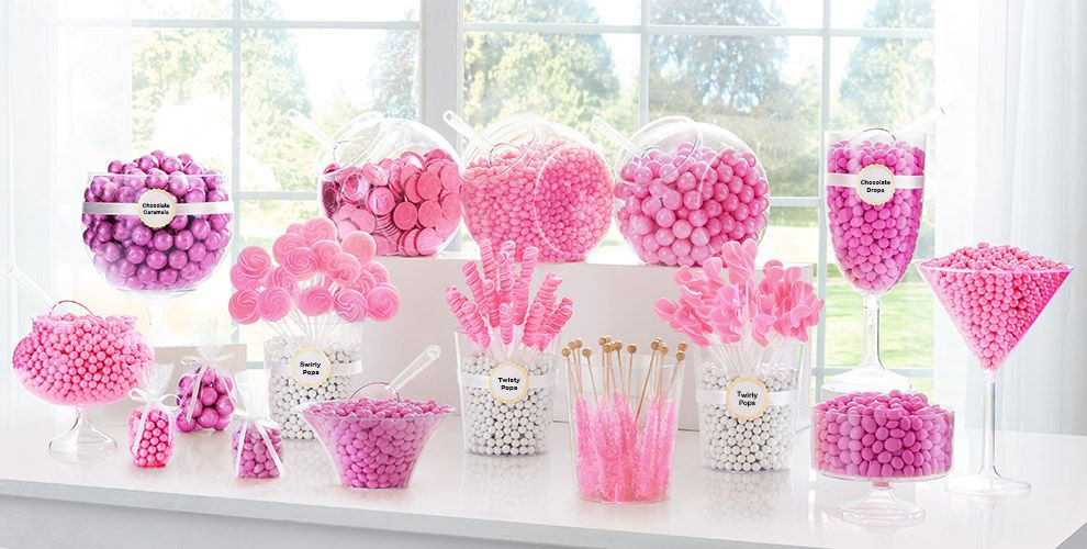 Party City Baby Shower Candy
 Bright Pink Candy Buffet Supplies Bright Pink Candy