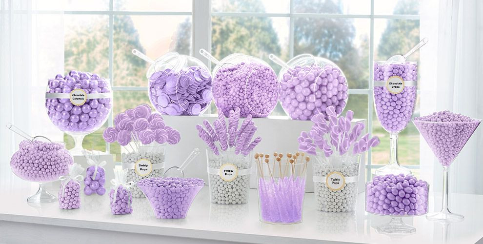Party City Baby Shower Candy
 Lavender Candy Buffet Supplies Lavender Candy