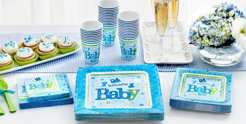 Party City Baby Shower Decoration
 Wel e Baby Boy Baby Shower Party Supplies Party City