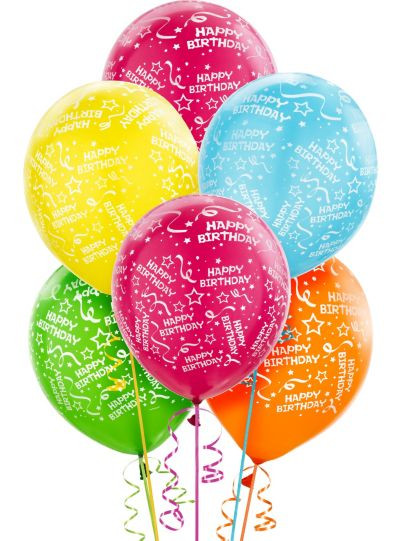 Party City Birthday Balloons
 Bright Confetti Birthday Balloons