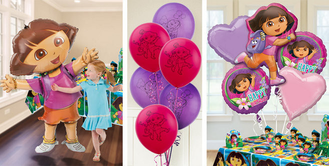 Party City Birthday Balloons
 Dora Balloons Party City