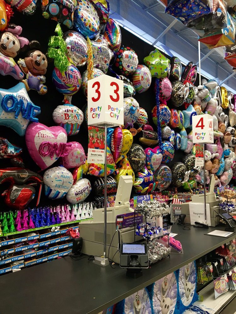 Party City Birthday Balloons
 Checkout and wall of balloons Yelp