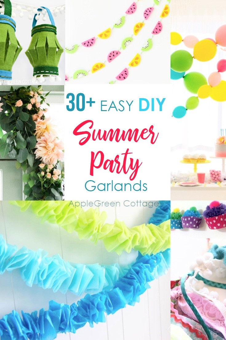 Party Decoration DIY
 30 diy Party Decorations Garlands AppleGreen Cottage