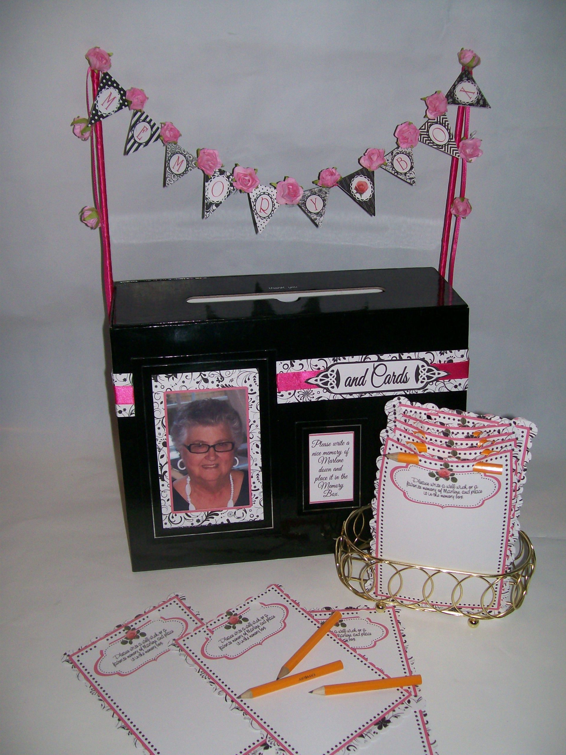 Party Favors For 80Th Birthday Ideas
 80th Birthday Party cards & memory box