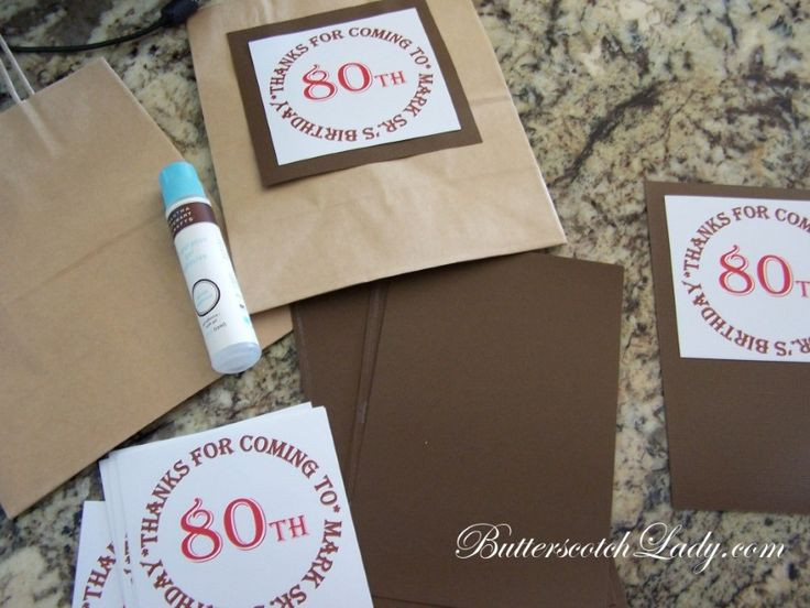 Party Favors For 80Th Birthday Ideas
 80th Birthday Party Favors