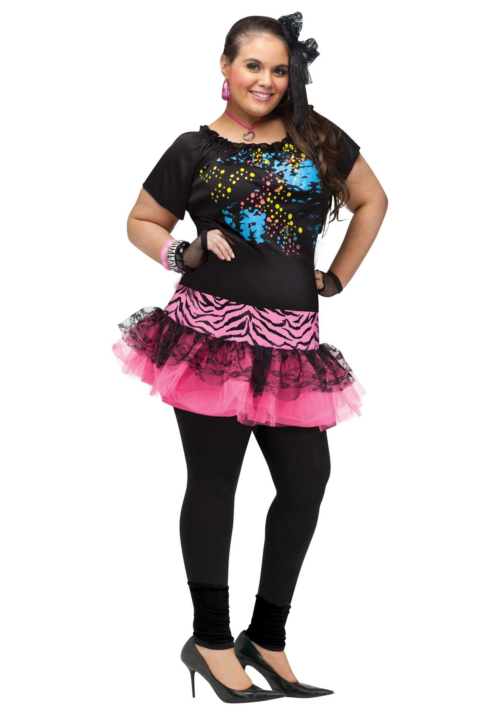 Party Halloween Costumes Ideas
 Plus Size 80s Pop Party Costume