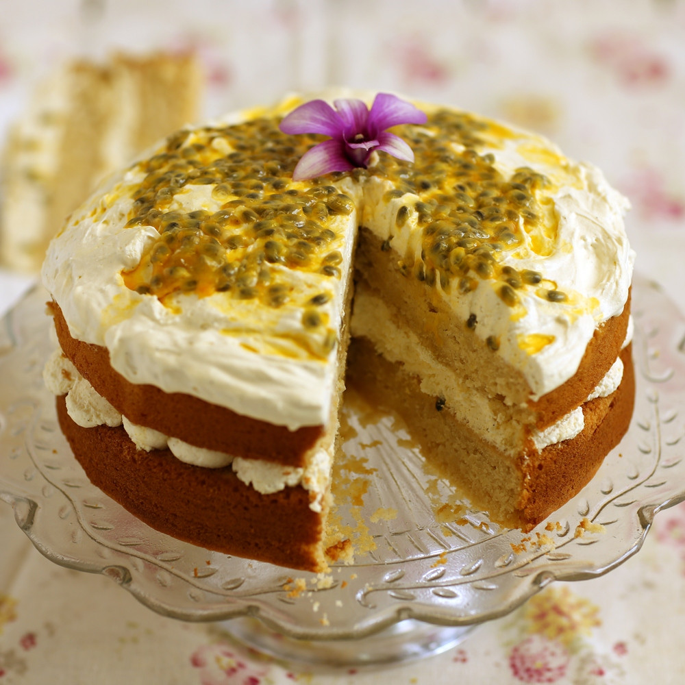 Passionfruit Cake Recipe
 Egg Free Passion Fruit Sponge Cake