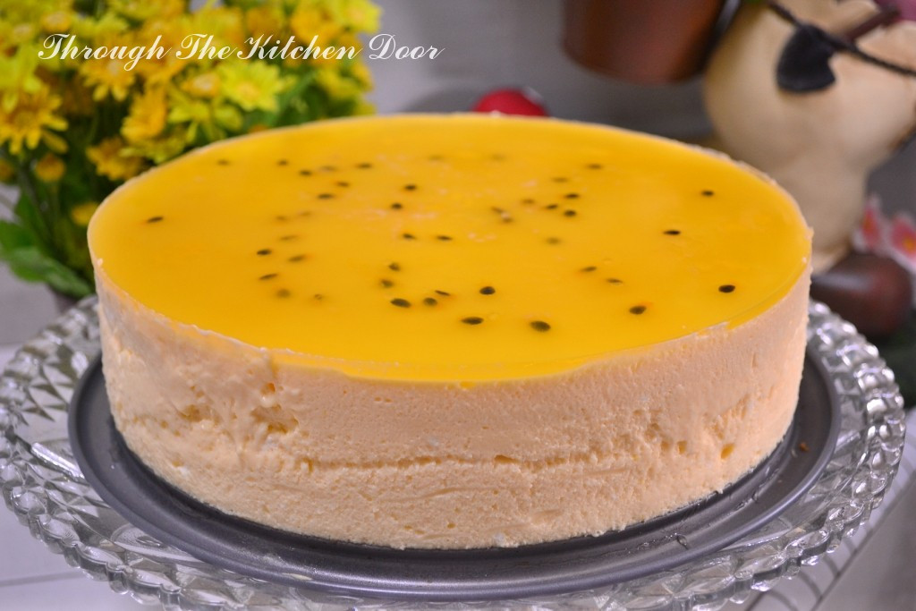 Passionfruit Mousse Cake
 Through The Kitchen Door Orange Passion Fruit Mousse Cake