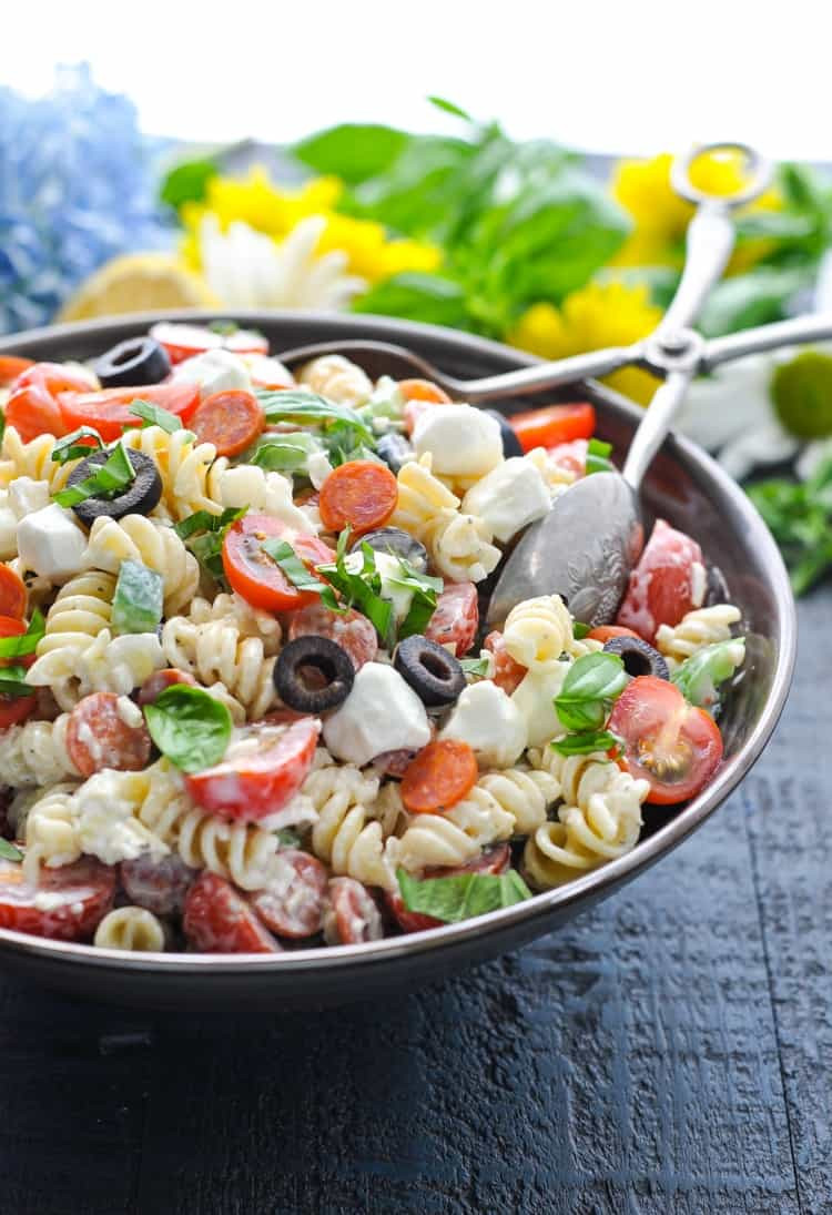 Pasta Salad Italian
 Creamy Italian Pasta Salad The Seasoned Mom