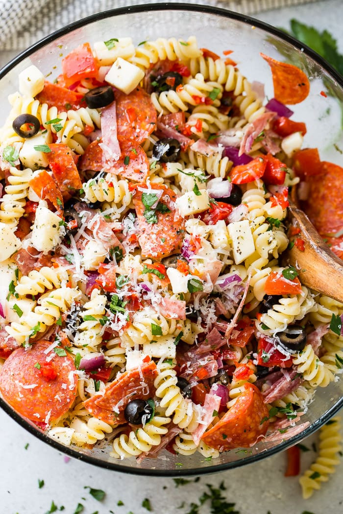 Pasta Salad Italian
 Easy Italian Pasta Salad Oh Sweet Basil