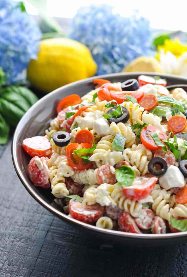 Pasta Salad Italian
 Creamy Italian Pasta Salad The Seasoned Mom