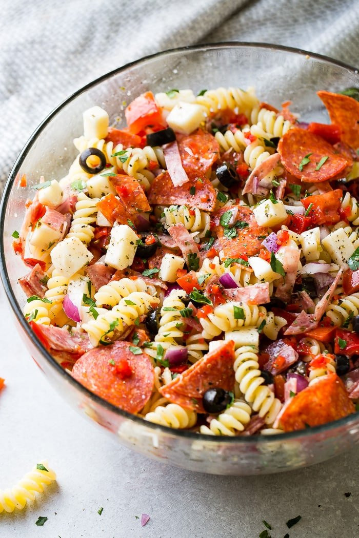 Pasta Salad Italian
 Easy Italian Pasta Salad Homemade Italian Dressing