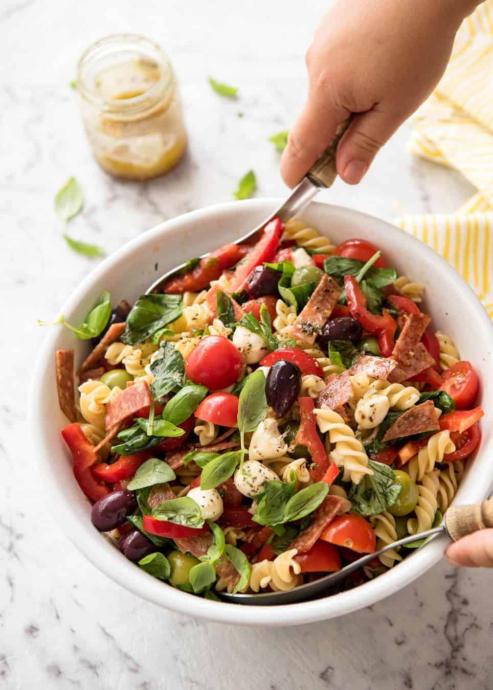 Pasta Salad Italian
 Italian Pasta Salad with Homemade Italian Dressing