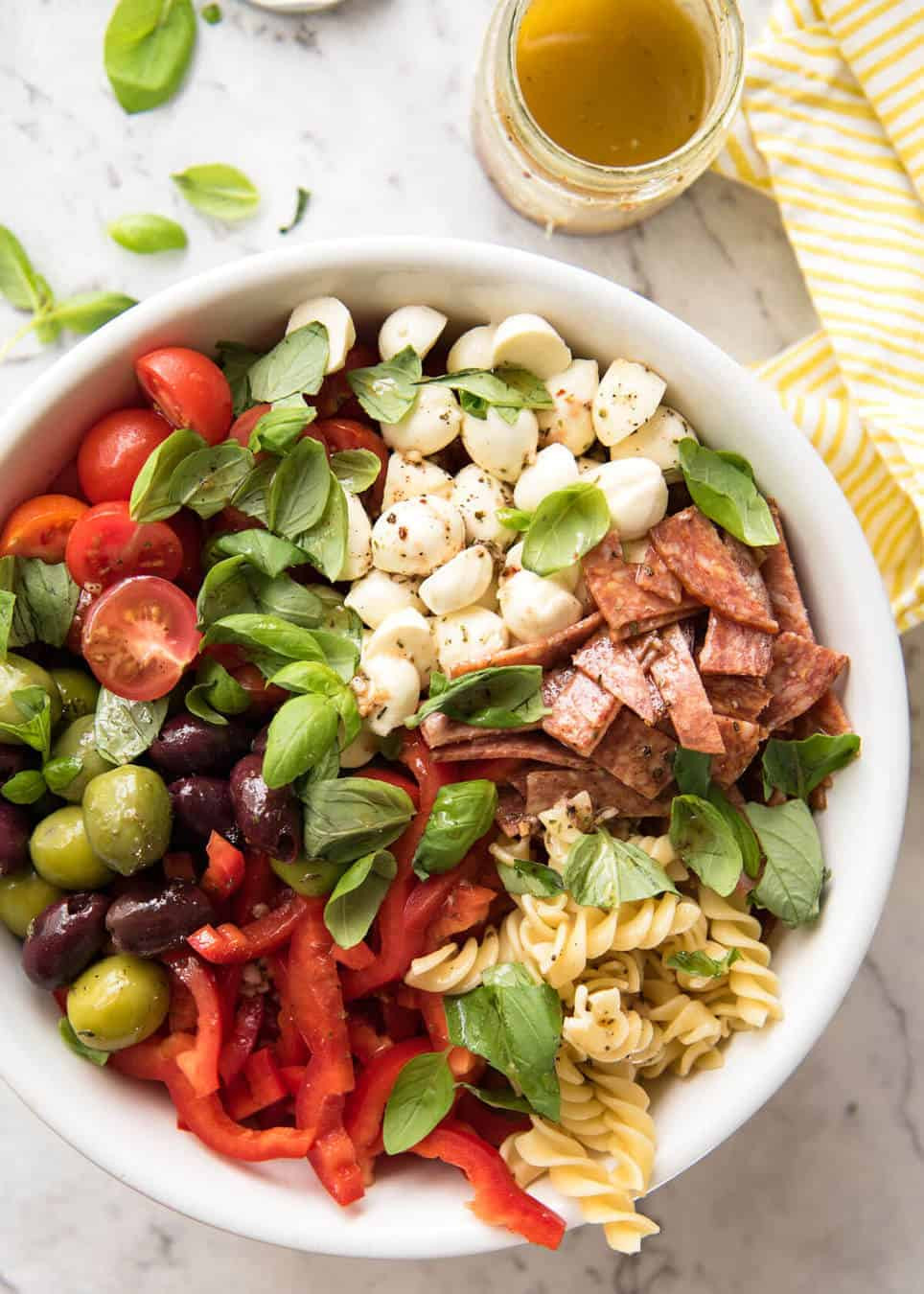 Pasta Salad Italian
 Italian Pasta Salad with Homemade Italian Dressing