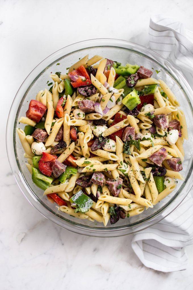 Pasta Salad Italian
 Easy Italian Pasta Salad Recipe • Salt & Lavender