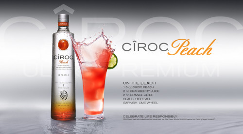 Peach Ciroc Drink Recipes
 A beautiful Cocktail for the la s called the "Ciroc