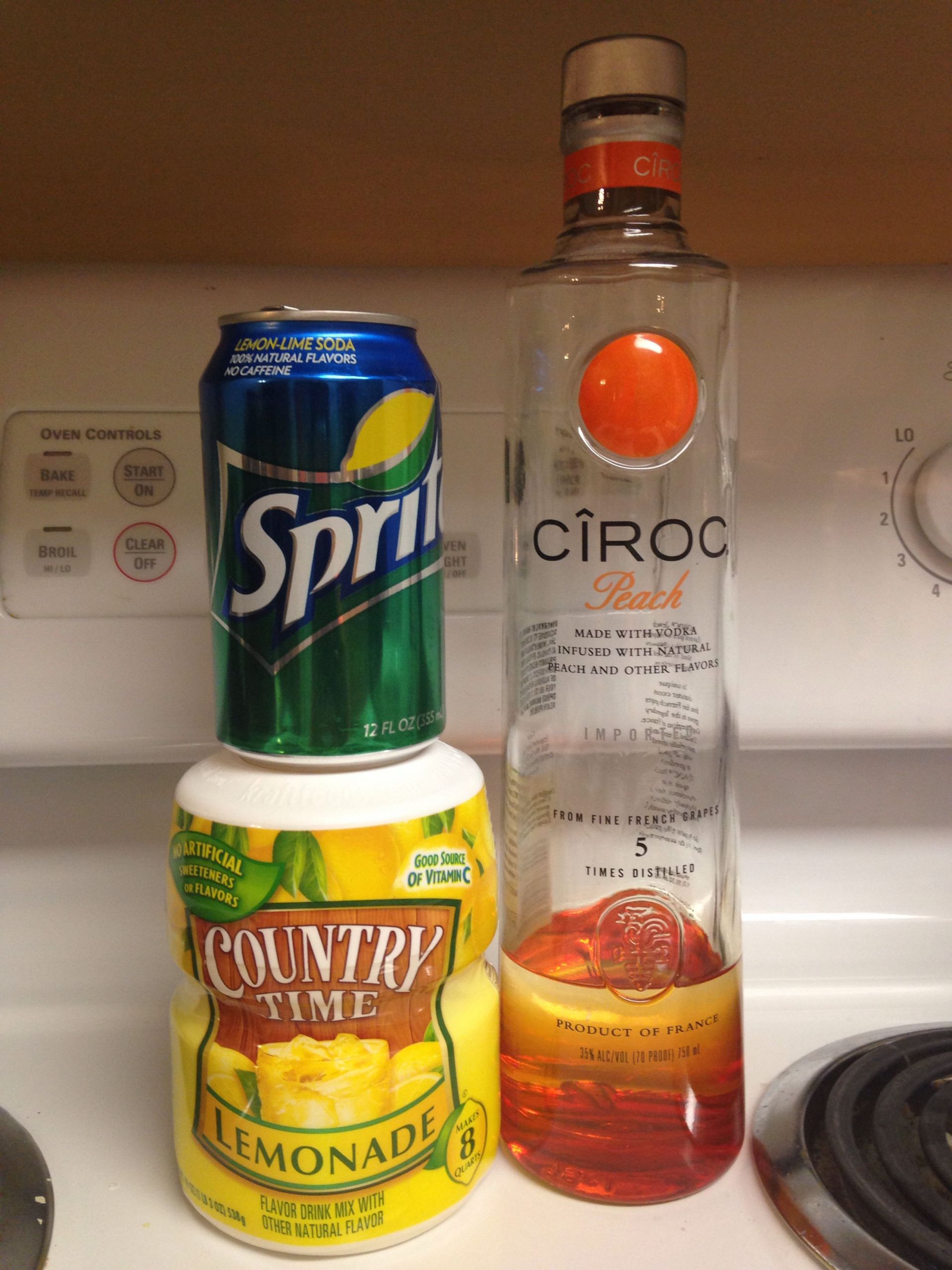 Peach Ciroc Drink Recipes
 Peach Ciroc Country Time Lemonade and Sprite you can t
