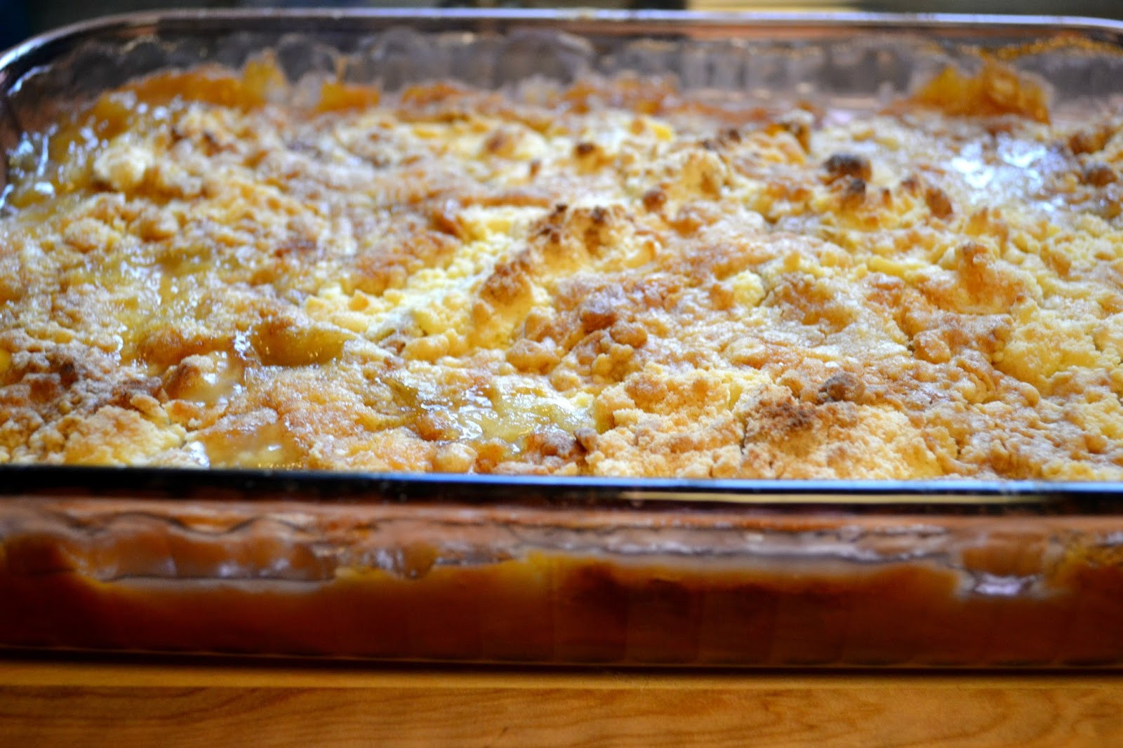 Peach Dump Cake With Peach Pie Filling
 The Frugal Pantry Easy Peach Cobbler