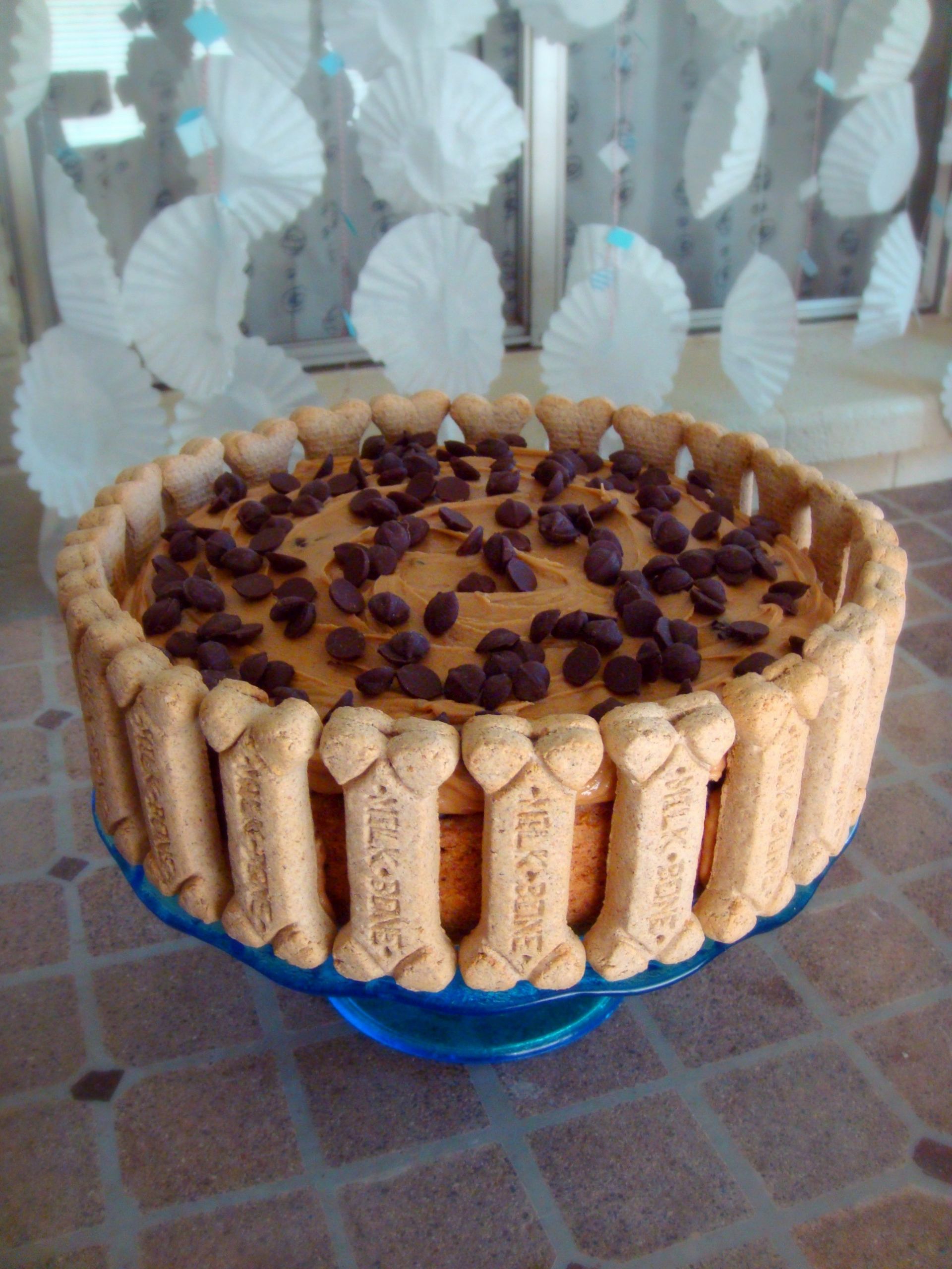 Peanut Butter Birthday Cake
 Banana Carob Oat Cake with Peanut Butter Frosting Baked