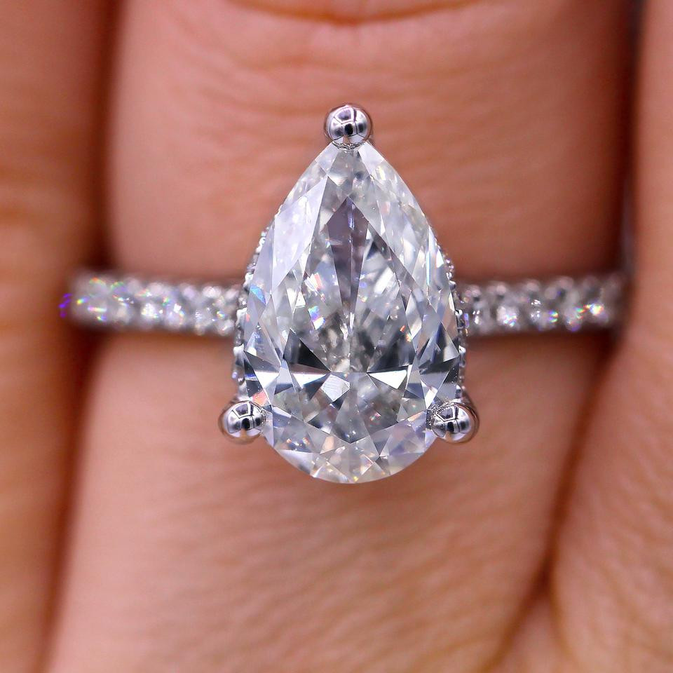 Pear Diamond Engagement Rings
 Elegant Certified 2 00 Carat Pear Cut Diamond Engagement