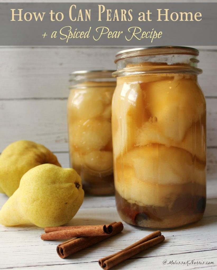 Pear Recipes For Canning
 How to can pears spiced pear canning recipe