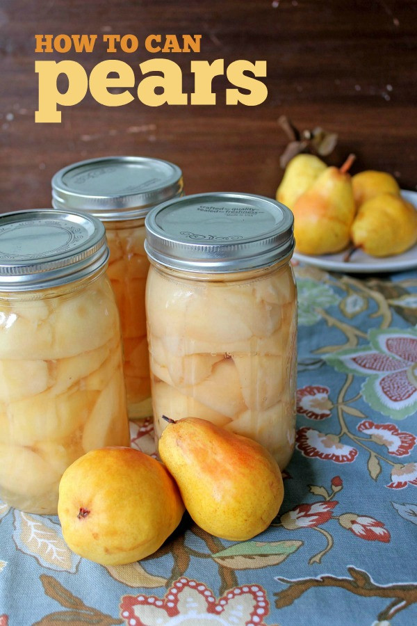 Pear Recipes For Canning
 How to can pears Frugal Living NW