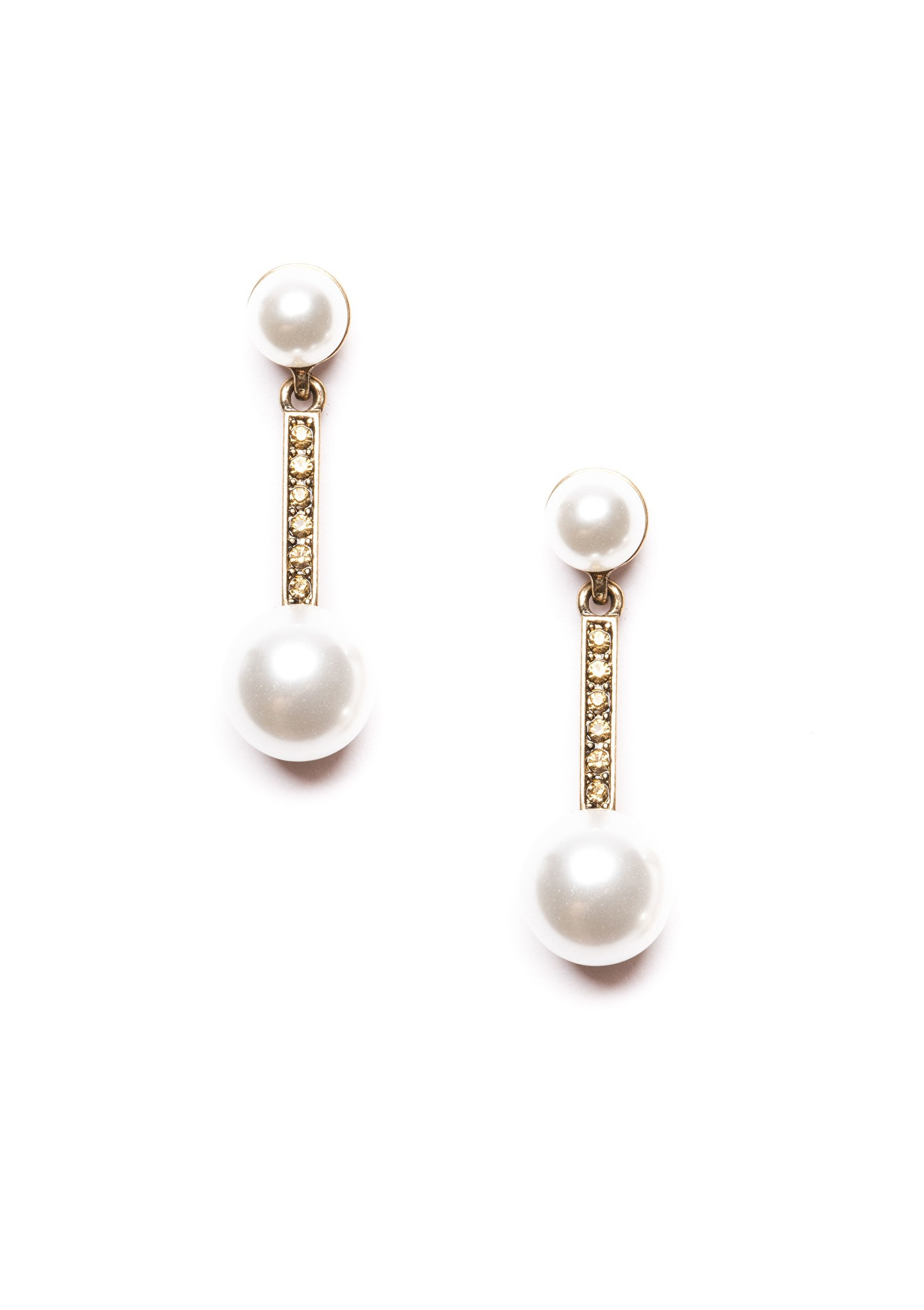 Pearl Drop Earrings
 Opulent Pearl Drop Earrings in Gold Happiness Boutique