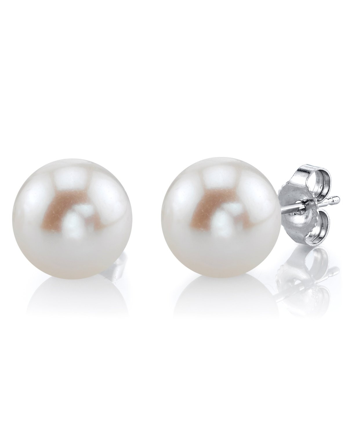 Pearl Earring Studs
 12mm White Freshwater Pearl Stud Earrings