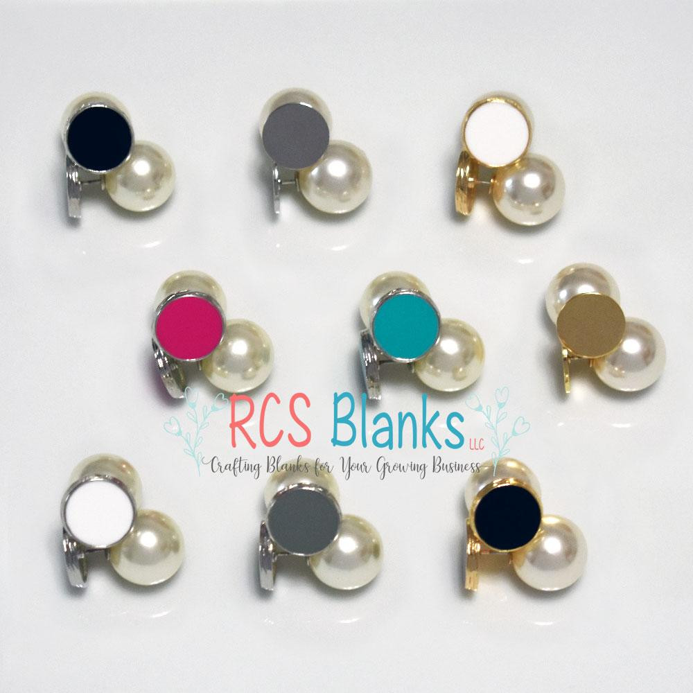 Peek A Boo Earrings
 Peek A Boo Enamel & Pearl Earrings – RCS Blanks LLC