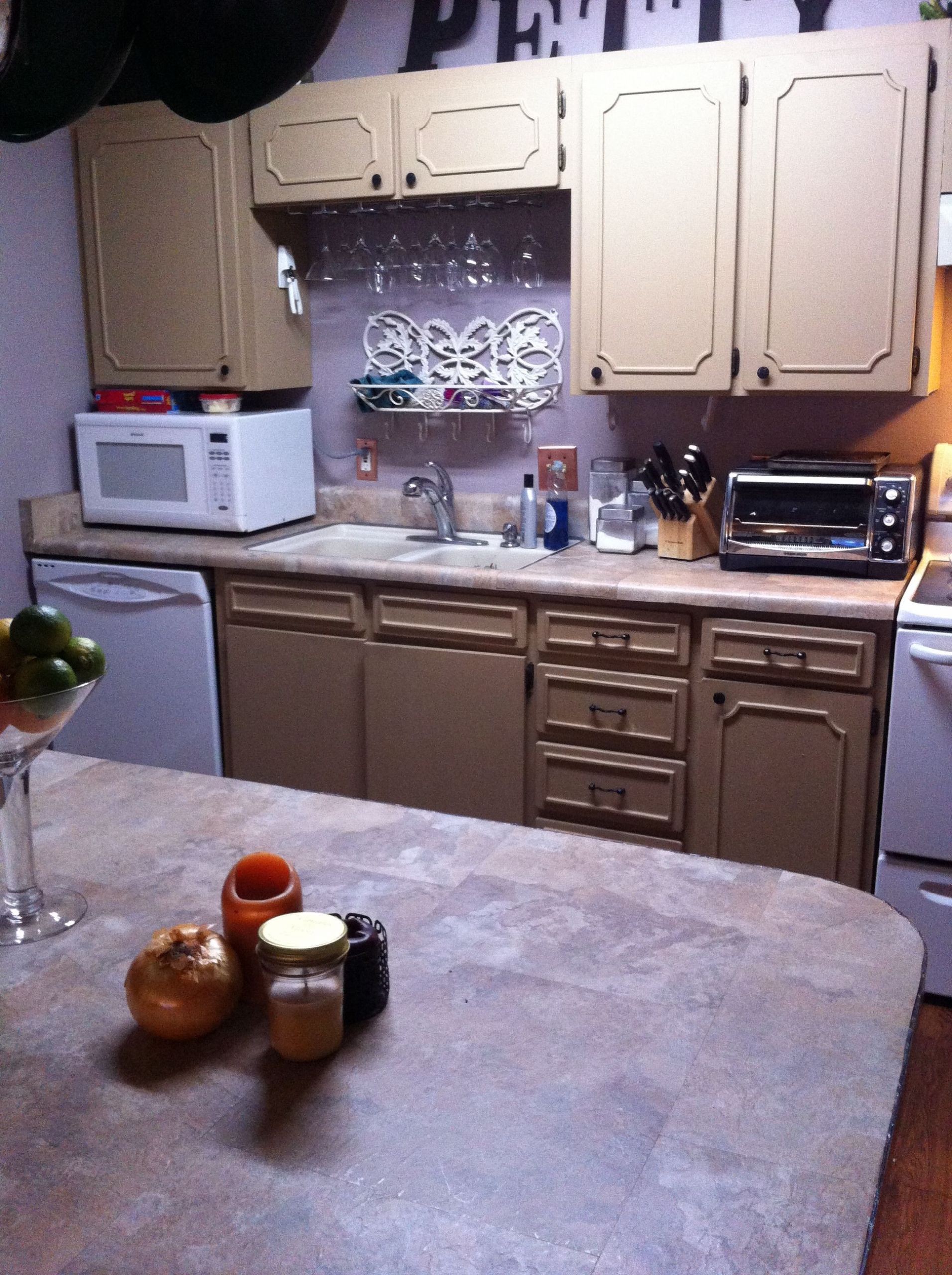Peel And Stick Kitchen Countertops
 $40 countertop makeover Vinyl Slate peel and stick floor