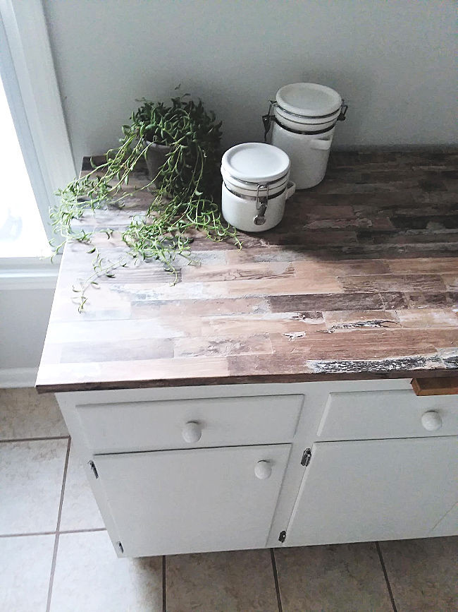 Peel And Stick Kitchen Countertops
 Make a Faux Wood Countertop with Peel and Stick Wallpaper