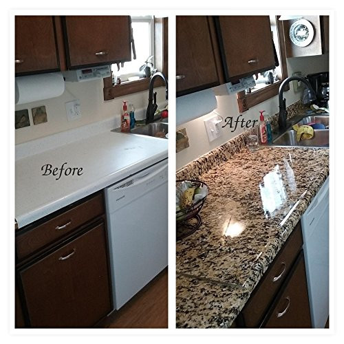 Peel And Stick Kitchen Countertops
 Countertop Paint No Durable Vinyl Peel and Stick Gold