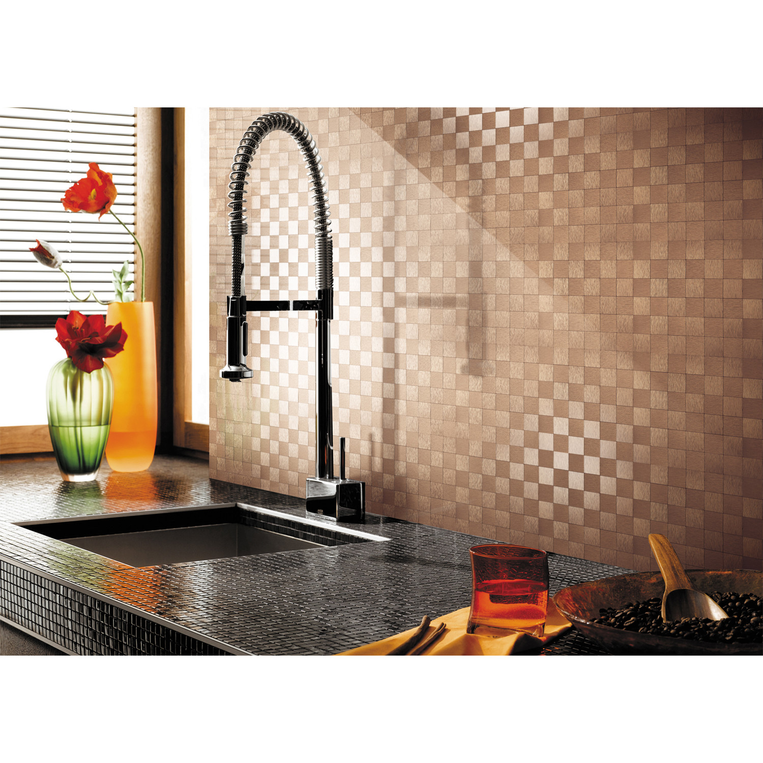 Peel And Stick Kitchen Tile
 Art3d Peel and Stick Metal Backsplash Peel and Stick