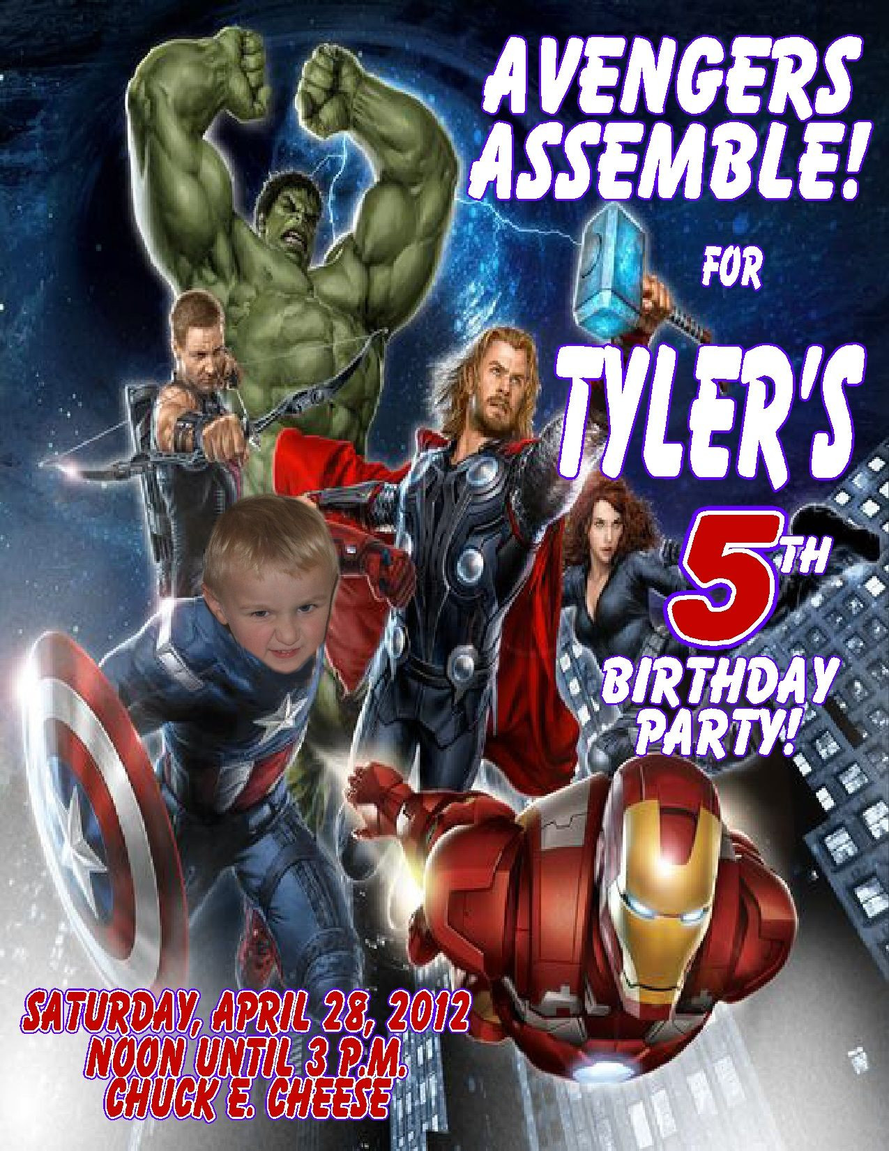 Personalized Avengers Birthday Invitations
 Avengers Birthday Invitations Flyers Invitation