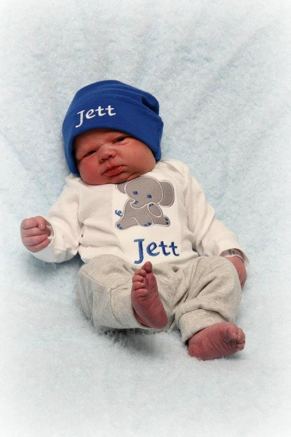 Personalized Baby Gift Etsy
 Items similar to Personalized Baby Boy Gift Set Bodysuit