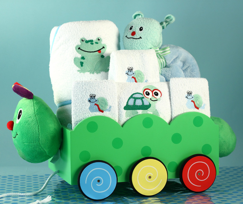 Personalized Baby Gifts For Boys
 Unique Baby Boy Gift Caterpillar Wagon Gift Set