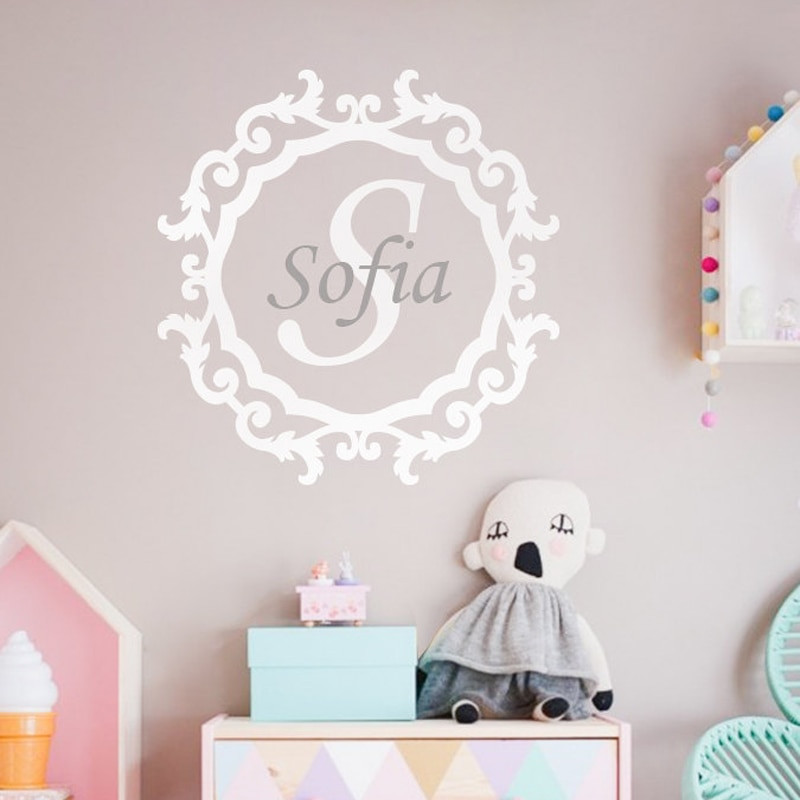 Personalized Baby Wall Decor
 Personalized Baby Name Wall Stickers Modern Nursery Wall