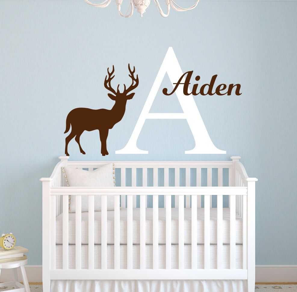 Personalized Baby Wall Decor
 Aliexpress Buy Deer Silhouette Wall Decal Custom
