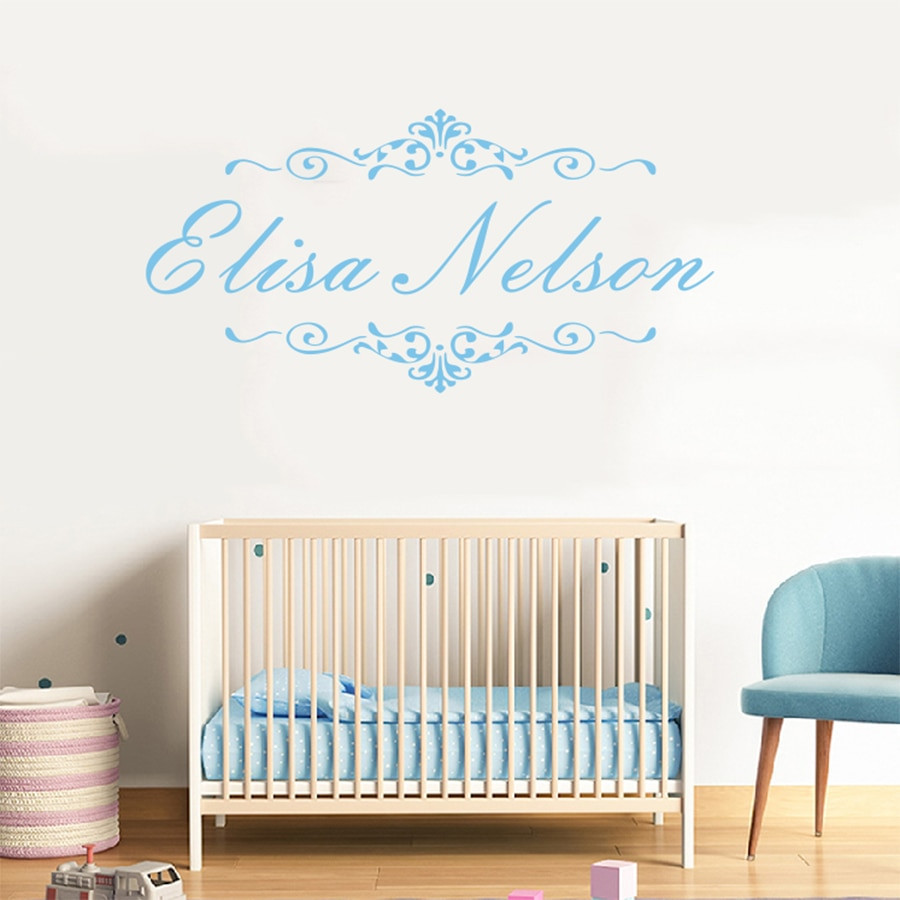 Personalized Baby Wall Decor
 ASAPFOR Personalized Baby Name Wall Decal Vinyl Sticker