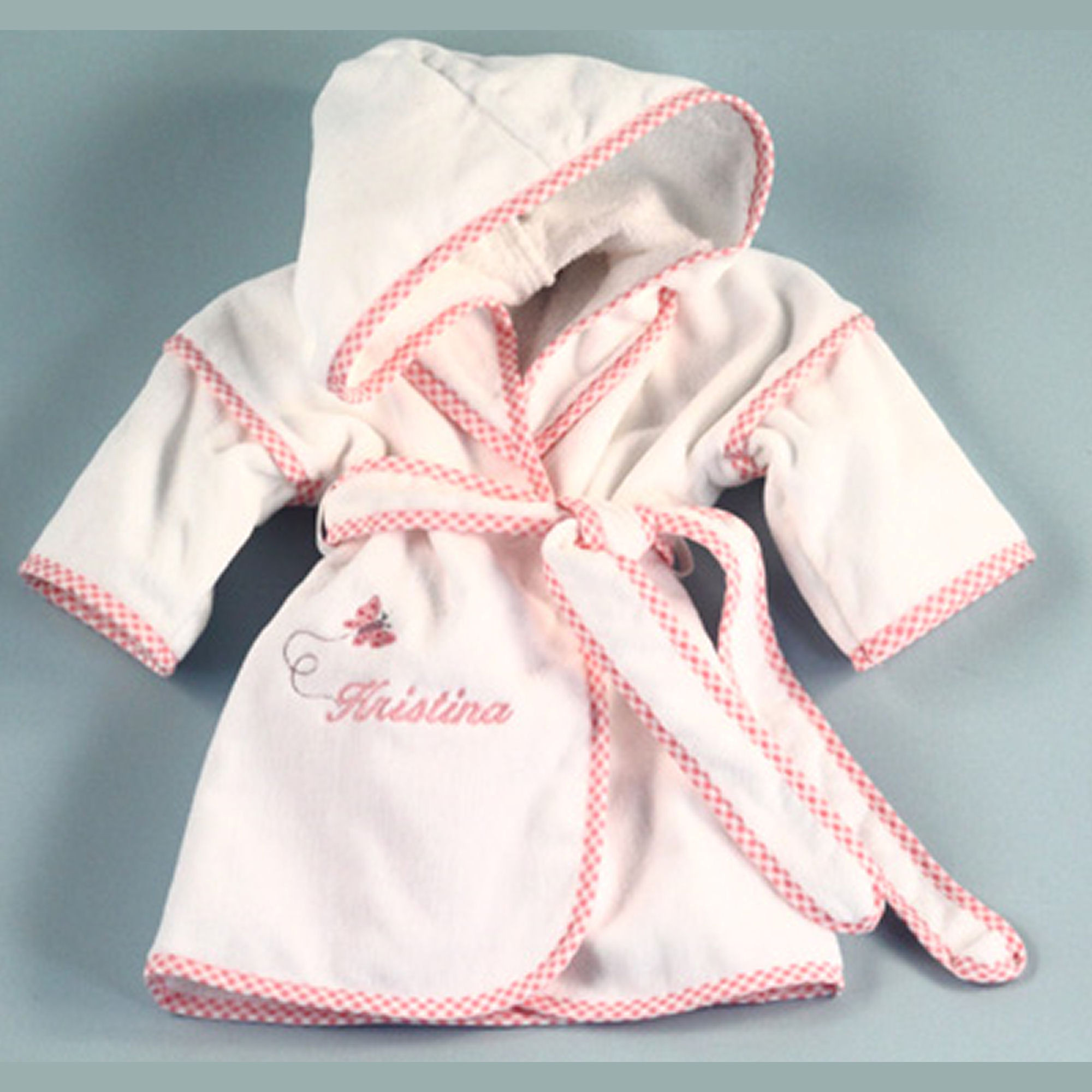 Personalized Gift For Baby Girl
 Personalized Girls Hooded Bathrobe Butterfly